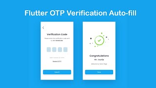 Flutter autofill otp for otp based authentication [upl. by Haerdna464]