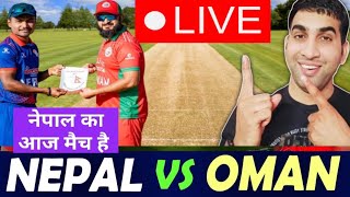 Live  Nepal vs Oman today live Match  CWC League 2 [upl. by Etsirk]