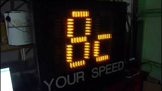 Radar Speed Display Hack Digit Test [upl. by Duthie972]