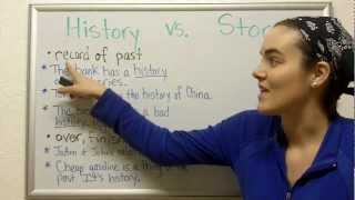 Diferencia entre STORY y HISTORY en Inglés  Whats the difference [upl. by Haroved]