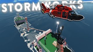 DANGEROUS SINKING SHIP RESCUE amp SURVIVAL  Stormworks Multiplayer Gameplay  Arctic Update [upl. by Buyse]