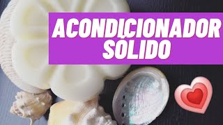 CÓMO HACER ACONDICIONADOR PARA EL CABELLO SÓLIDO receta fácil y rápida Cosmética Natural [upl. by Ynneb]