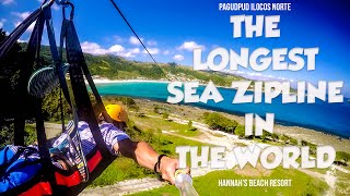 Pagudpud Ilocos Norte Zipline Hannahs Beach Resort [upl. by Anyd]