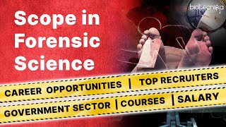 Career In Forensic Science  Govt amp Private Jobs  Scope  Salary [upl. by Elvina]