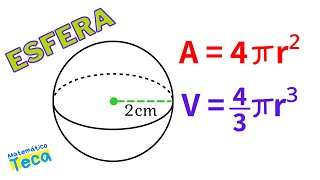 ESFERA  Área e Volume [upl. by Aisyla]