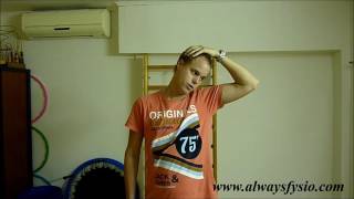 Upper trapezius stretch for headache and neck pain relief [upl. by Akenom691]