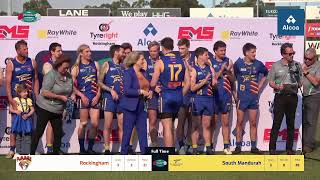 PFNL Elphinstone Mechanical Services Reserves Grand Final  Rockingham Rams v South Mandurah Falcons [upl. by Bevon341]