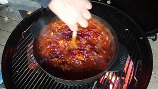 Chili Con Carne  Dutch Oven  BBQ Junkie [upl. by Nodnal]