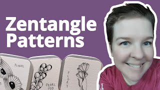 9 Easy Zentangle Patterns for Beginners  Organic amp Botanical [upl. by Joni]