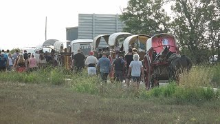 La Colla Vella emprèn lanada en carro a Sant Fèlix [upl. by Ihc]