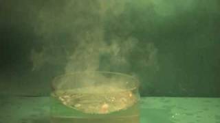 C01 Reaction of Caesium and Water [upl. by Boesch]