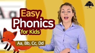 Easy Phonics 1 Unit 1 Aa Bb Cc Dd   Phonics for Kids  Alphabet  Learn to Read [upl. by Innad340]