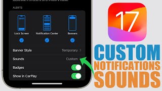 How to Set ANY SOUND as Notification Sounds on iPhone  iOS 17 [upl. by Amapuna662]