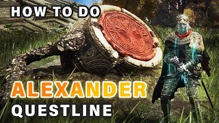 How to get the GREATLY Increase SKILL Damage Talisman  Shard of Alexander Questline ► Elden Ring [upl. by Kwan]