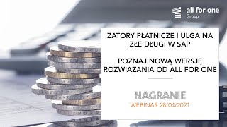 Zatory płatnicze i ulga na złe długi w SAP – poznaj nową wersję rozwiązania od All for One Poland [upl. by Layne626]