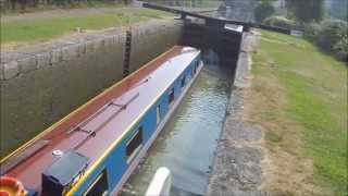 Operating a Narrowboat Lock  UK Canal Holiday [upl. by Lebbie704]