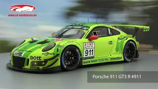 ckmodelcarsvideo Porsche 911 GT3 R 911 Sieger VLN 1 Nürburgring 2018 Manthey Grello Ixo [upl. by Diet]