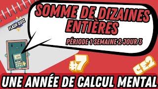 Somme de dizaines entières P1S2J4 evaluation [upl. by Naesal]