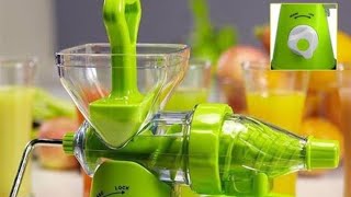 Hand Juicer Machine juice from fruitsherbs leafy greensother vegetables [upl. by Gnourt]