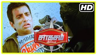 Saahasam Tamil movie  Climax Scene  Sonu Sood  Prasanth decides to go to work  End Credit [upl. by Erreip]