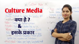 Culture Media in hindi  Culture media Microbiology  types of Culture media  What is Culture media [upl. by Ecirtak]