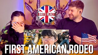 BRITS REACT  European Reacts to Her FIRST American RODEO  BLIND REACTION [upl. by Frerichs877]