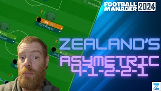 Zealands 41221 Asymetric  Football Manager 24 Tactic Testing [upl. by Jorrie]