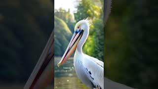 Pelican Bird In Nature pelican pelicanbird bird birdwatching ai aiinsights shorts nature [upl. by Norven]