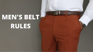 10 Belt Rules Every Man Should Know [upl. by Iruj]