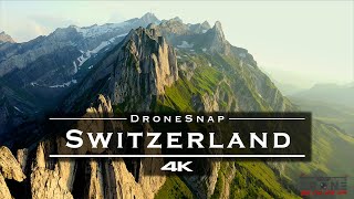 Switzerland 🇨🇭  by drone 4K [upl. by Ynnavoig]