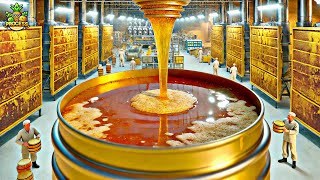 How Honey is Made In Factory  Honey Factory Process [upl. by Kopple756]