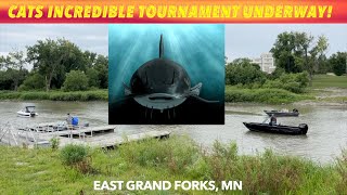 Cats Incredible Catfishing Tournament Underway In East Grand Forks MN [upl. by Leachim218]