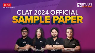 CLAT 2024 Official Sample Paper 1  Important Question Type Revealed  CLAT 2024 Preparation [upl. by Merola]