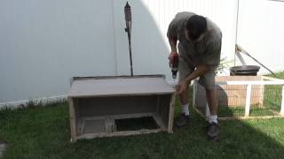 Making A Tortoise Shelter Out Of A Rabbit Hutch [upl. by Anaila]