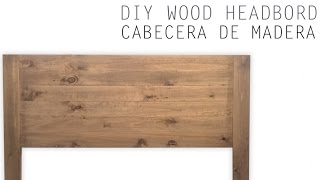 Cabecera de madera DIY Wood Headbord [upl. by Arbmahs]