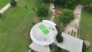 Steel Roofs on Monolithic Dome Structures [upl. by Dnomde909]