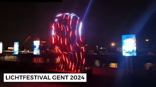 Lichtfestival Gent 2024 de mooiste lichtinstallaties [upl. by Maxama]