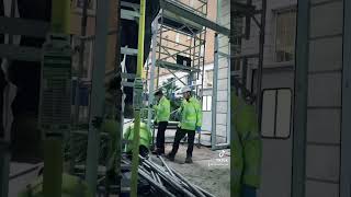 Curtain wall installation time lapse [upl. by Sirron]