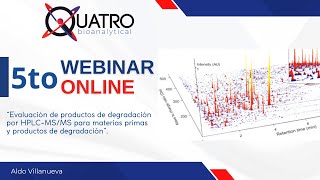 5to WEBINAR quotEvaluación de productos de degradación por HPLCMSMS para materias primasquot 2024 [upl. by Verdha]