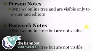 Family Tree Maker Notes  Ancestry [upl. by Namaan]