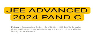 JEE ADVANCED 2024 PERMUTATION AND COMBINATIONS BOOSTER [upl. by Naujet]