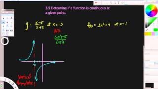 pre calc 35 Is a function continuous at a given point [upl. by Fabrice]