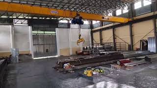 75T 197m Span Classic Design Overhead Crane in Philippines [upl. by Ynattyrb]