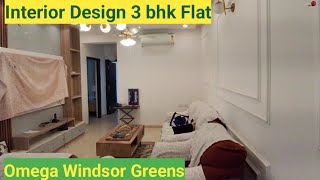 Interior 3 bhk Flat  Omega Windsor Greens  Faizabad Road Lucknow Call639115559 [upl. by Nywra]