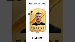 Xhaka FC25 Card xhaka switzerland bayernleverkusen arsenal euro2024 italy fc25 fifa [upl. by Ralli]