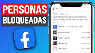 Cómo Ver la Lista de Bloqueados en Facebook 2024 [upl. by Eenwat]