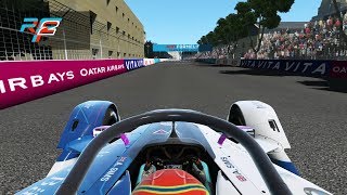 rFactor 2 Formula E 2019 Sims Onboard Paris ePrix [upl. by Arimihc964]