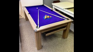 Classic Sqaure Leg Pool Dining Table  7ft Size [upl. by Bindman]