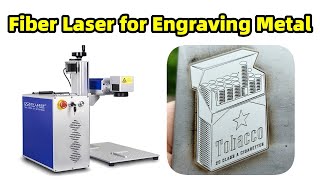 JPT 50w fiber laser deep engraving on stainless steel [upl. by Binah432]