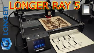 LONGER Ray 5 20 Watt Laser Engraver  Engraving amp Cutting Tests [upl. by Urania]